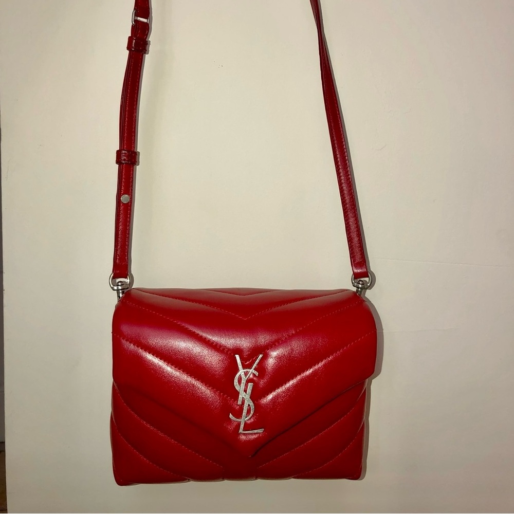 Authentic YSL quilted leather purse
